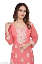 Cotton Embroidered Kurti for Women 