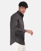 Cotton Blend Full Sleeves Solid Shirt for Men 
