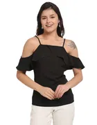 Polyester Solid Top for Women 