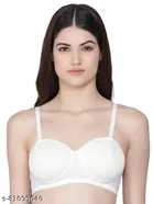 Cotton Blend Solid Padded Bra for Women 