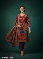 Bandhani Printed Jaipuri Designs Embroidered Top Bottom Duppata for Women 