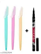 Combo of 36H Eyeliner with 3 Pcs Face Razors 