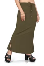 Lycra Solid Saree Petticoat for Women 