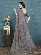 Georgette Printed Saree for Women 