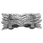 Stainless Steel Cloth Clip, 72 g, 2 Dozen, 24 pcs