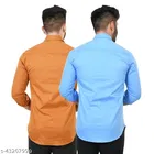 Cotton Blend Solid Shirts for Men, Multicolor 