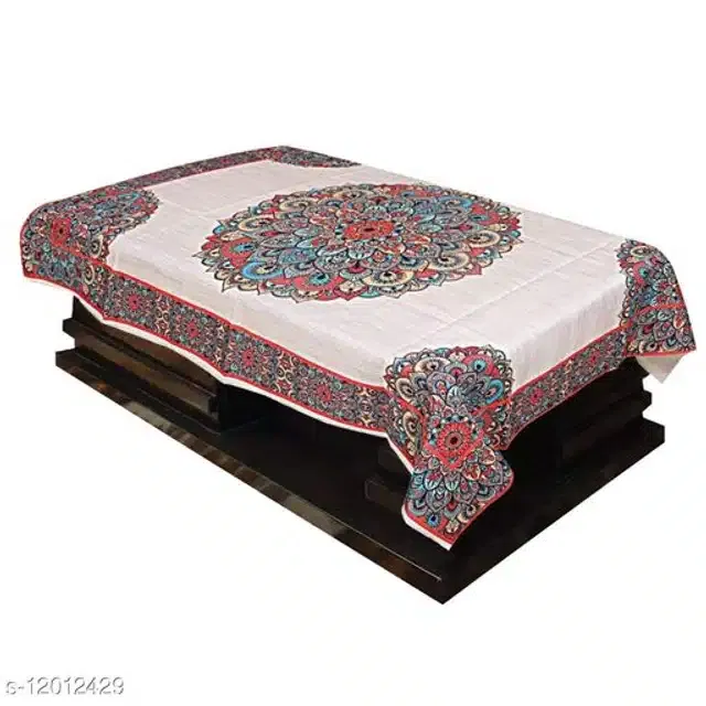 Cotton Centre Table Cover (Multicolor, 40x60 Inches)