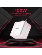 TecSox Type C 100 Watts All in 1 Mobile Charger, Pack of 1