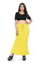 Lycra Solid Saree Petticoat for Women 