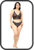 Cotton Blend Babydoll Set for Women 