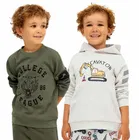Cotton Blend Printed Hoodie & Sweatshirt for Kids 