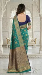 Banarasi Woven Silk Blend Saree for Women 