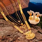 Alloy 4 Pcs Mangalsutra Set with Earrings for Women 