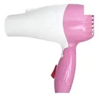 Plastic Hair Dryer for Men & Women (Pink & White, 100 W)