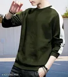 Cotton SweatShirt for Men, Green 