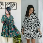 Floral Cotton Short Kurti with Show Button for Women, Pack of 2 