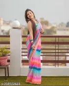 Georgette Embellished Saree for Women 