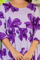 Rayon Kurti for Women, Purple 