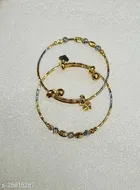 Bangles for Woman, Gold, Free Size for Women, Pack of 2