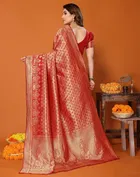 Banarasi Silk Zari Woven Saree for Women 