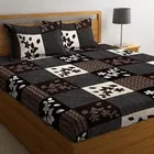 Polycotton 88x88 Inch Bedsheet with 2 Pillow Cover, Multicolor