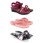 Combo of Heels with Slippers & Flats for Women 