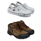Combo of Casual Shoes with Clogs for Men 
