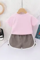 Cotton Blend Printed Clothings Set for Girls,  