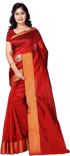 Art Silk Dyed/ Washed Saree for Women 