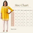 Chikankari Embroidered Floral Design Rayon Anarkali Short Kurti for Girls 