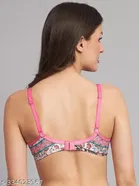 Cotton Blend Printed Padded Bra for Women 