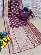 Banarasi Silk Zari Woven Saree for Women 