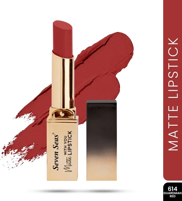 Seven Seas Lipstick for Women, Red (3.5g)