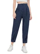 Cotton Straight Fit Jeans for Women 