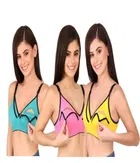 Cotton Blend Solid Bras for Women 