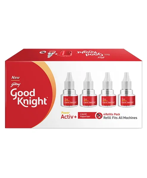 गुड नाइट पावर एक्टिव+ रिफिल 4X45 ml (पैक ऑफ़ 4)