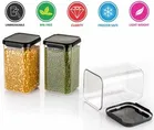 Plastic Grocery Container 1100 ml - Black 