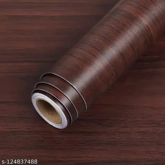 Vinyl Wallpaper for Home (Brown, 45x500 cm)