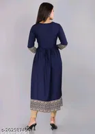 Anarkali Viscose Rayon Printed Kurti for Women 