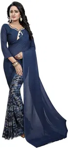 Yashika Designer Women Saree Georgette With Unstitched Blouse 