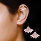 Brass Pearl Ear Cuffs for Women 