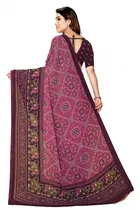 Georgette Printed Saree for Women 