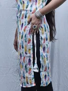 Tie Up Sleeveless Kurti for Women 