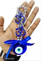 Two Om Evil Eyes Wall Hanging 