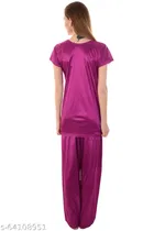 Satin Nightsuit Set for Women 