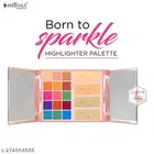 Shryoan Born to Sparkle Eyeshadow, Highlighter & Compact Powder Makeup Kit | Easy to Blend, Smooth Texture & Best for Professional Use and Personal Use 