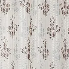 Sheer Floral Branches Printed Brown Door Curtain 7ft Pack of 1