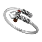 Designer Silver Oxidized Shiva Trishul Bracelet for Men & Boys 