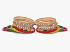 Plastic Traditional Stoned Chudha for Women 