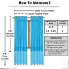 Peacock Designed Digital Printed Door Curtain 7ft pack of 1